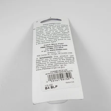 Mepps Aglia 4 Platinum Lippa, Platinansininen, 9g, Ranskalaislippa, #2361