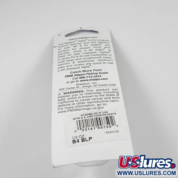 Mepps Aglia 4 Platinum Lippa, Platinansininen, 9g, Ranskalaislippa, #2361