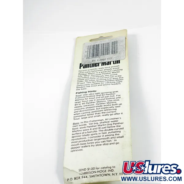 Panther Martin Eastern Bass Kit Lippa, Musta/Vihreä/Hopea, 4g, #2365