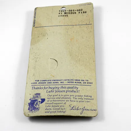 Luhr Jensen Needlefish 1 Lusikka, Kulta, 2g, Messinki, #2367