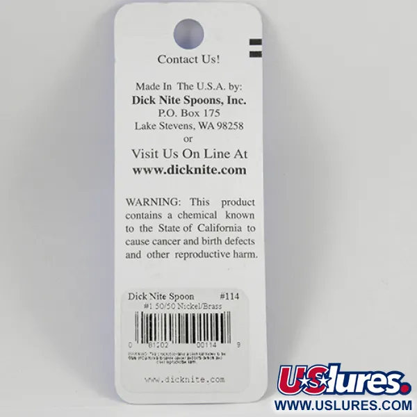 Dick Nite #1 Vetolusikka, Nikkeli / Kulta, 1g, #2368