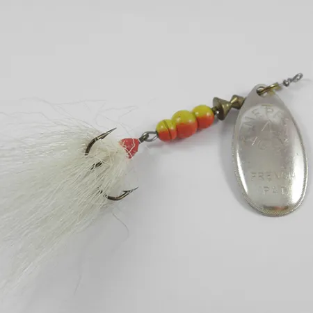 Mepps Aglia 4 lippa, Nikkeli, 10g, Bucktail, #2394