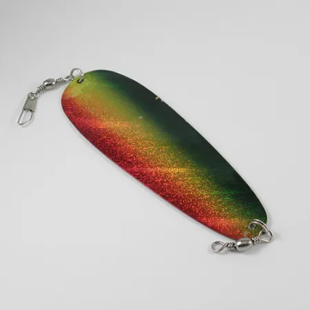 Shasta Tackle Sling Blade Dodger Vetouistelulevy, Puna/Vihreä, 14g, #2402