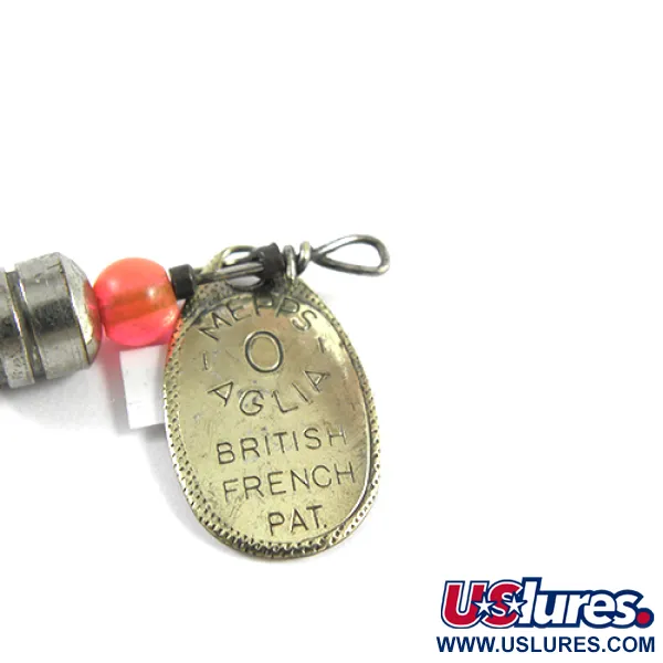 Mepps Aglia 0 Lippa, Messinki, 2,5g, Ranskalainen muotoilu, #2404