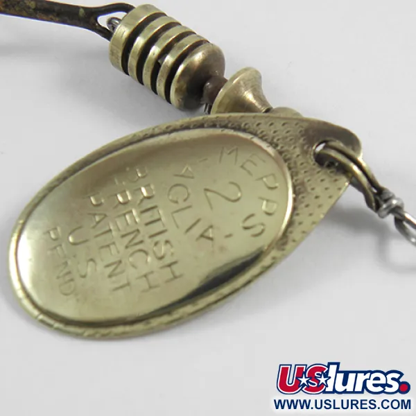 Mepps Aglia 2 Lippa, Messinki, 4,5g, Välitön Pyörintä, #2405