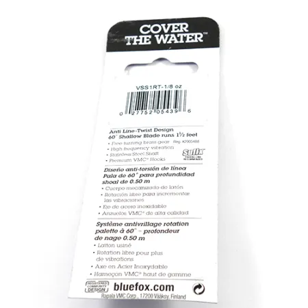 Blue Fox Vibrax Shallow Lippa, Kirjolohi, 4g, #2410