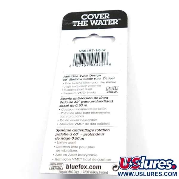 Blue Fox Vibrax Shallow Lippa, Kirjolohi, 4g, #2410