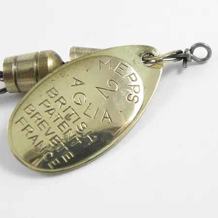 Mepps Aglia 2 Lippa, Messinki, 4.5g, Klassinen Lehti, #2414