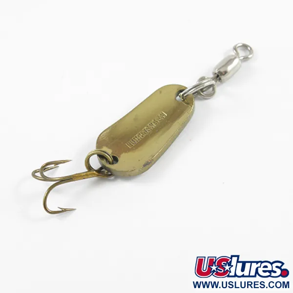 Luhr Jensen Lusikkauistin, Valko/Vihreä/Messinki, 7g, Vintage, #2421