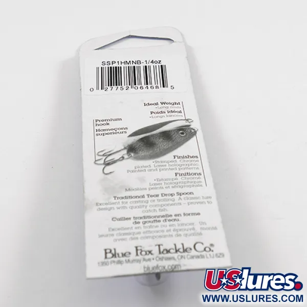 Blue Fox Strobe Tear Drop Spoon, Nikkeli/Sininen, 7g, Lusikka, #2440