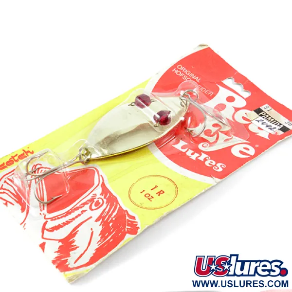 Hofschneider Red Eye Wiggler Lusikka, Kulta, 28g, Punaiset silmät, #2442