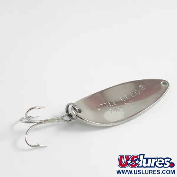 Acme Little Cleo Glow Lusikka, Nikkeli/Valkoinen/Glow, 11,5g, Glow, #2512