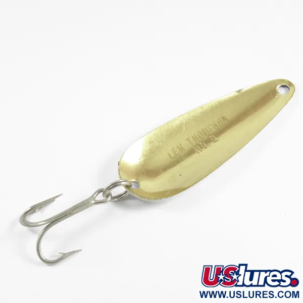 Len Thompson #2 Lusikka, Musta/Valkoinen/Messinki, 28g, Klassikko, #2518