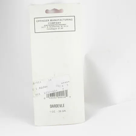 Eppinger Dardevle Lusikka, Punainen / Nikkeli / Norsunluu, 28g, #2557