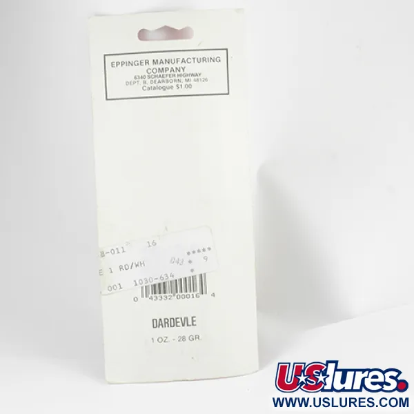 Eppinger Dardevle Lusikka, Punainen / Nikkeli / Norsunluu, 28g, #2557