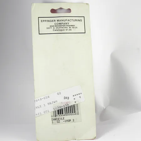 Eppinger Dardevle Lusikka, Musta/Norsunluu, 28g, Klassikko, #2558