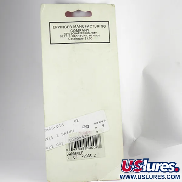 Eppinger Dardevle Lusikka, Musta/Norsunluu, 28g, Klassikko, #2558