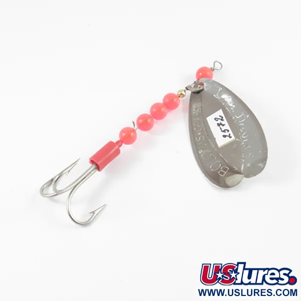 Luhr Jensen Les Davis Bolo Vetolippa, Nikkeli / Punainen, 9g, #2572