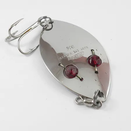 Gibbs Ruby Eye Wiggler Lusikka, Nickel / Red Eyes, 35g, Lasi-silmät, #2587