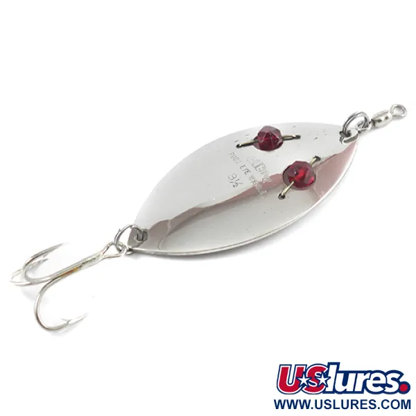 Gibbs Ruby Eye Wiggler Lusikka, Nickel / Red Eyes, 35g, Lasi-silmät, #2587