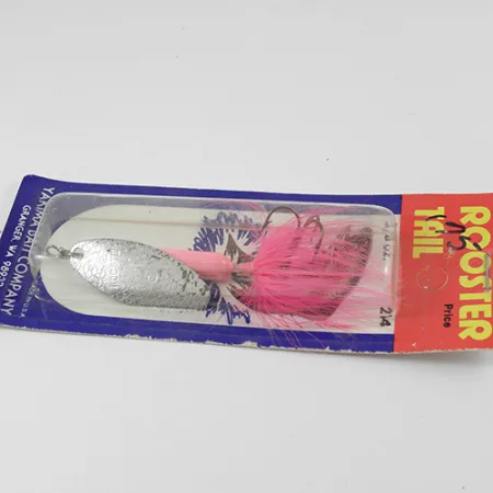 Worden’s Original Rooster Tail 6 Lippa, Hopea/Vaaleanpunainen, 15g, #2597