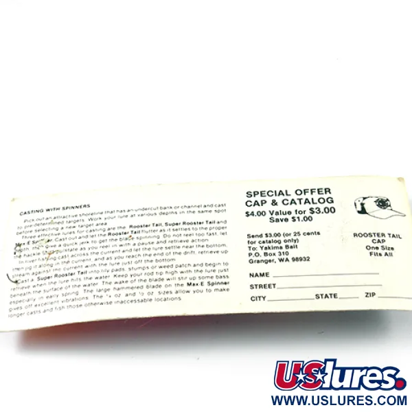 Yakima Bait Rooster Tail 5 Lippa, Hopea/Pinkki, 12g, #2609