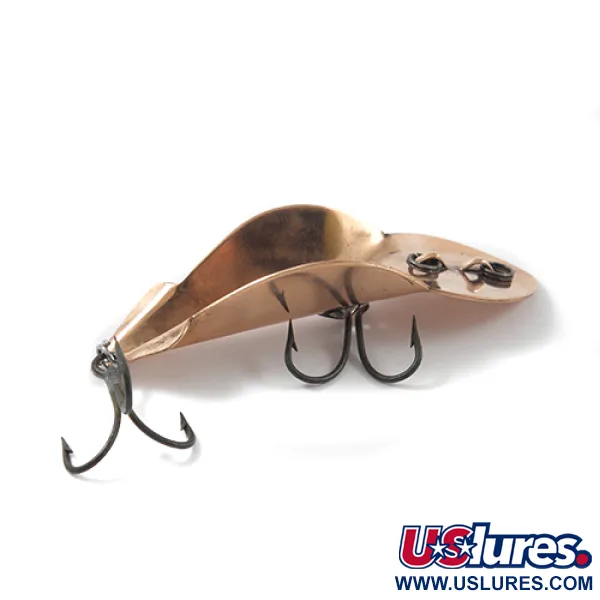 Buck Perry Spoonplug Lusikka, Kupari, 10g, Pohjan kartoitus, #2631