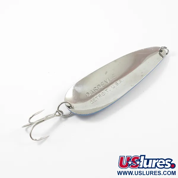 Eppinger Dardevle Lusikka, Sininen/Nikkeli, 28g, Kennokuvio, #2694