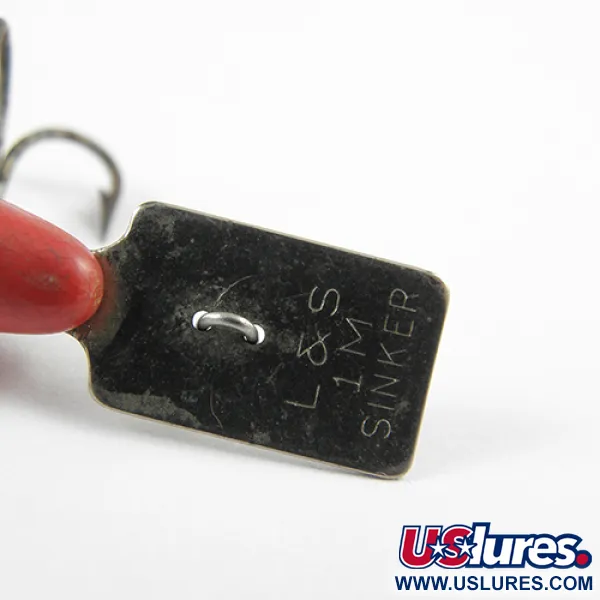 L&S Bait MirrOlure Uppoava Vaappu, Puna/Valko, 2.5g, Uintilevy, #2748