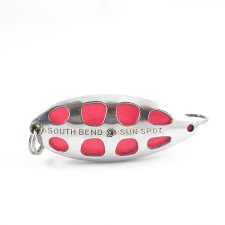 South Bend Sun Spot Lusikkauistin, Nikkeli / Punainen, 14g, ruohosuoja, #2807