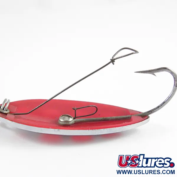 South Bend Sun Spot Lusikkauistin, Nikkeli / Punainen, 14g, ruohosuoja, #2807