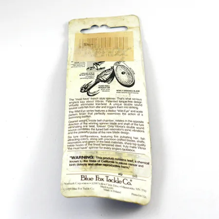 Blue Fox Vibrax Wild Eye Lippa, Kulta, 4g, Wild Eye, #2810