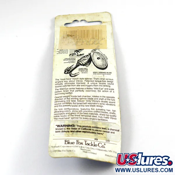 Blue Fox Vibrax Wild Eye Lippa, Kulta, 4g, Wild Eye, #2810