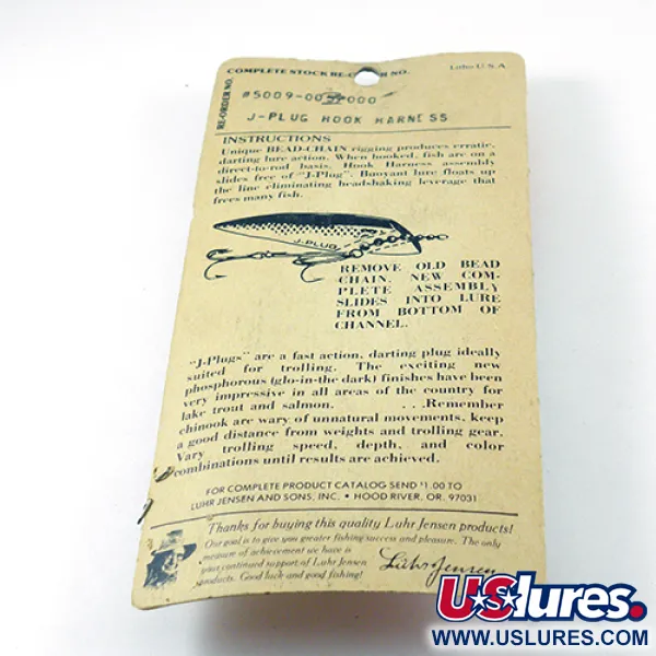 Luhr Jensen Hook Harness Koukkusetti, Nikkeli, 6g, Kuulaketju, #2811