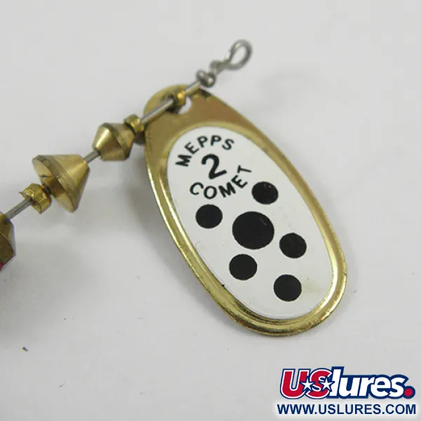 Mepps Comet 2 Dressed Lippa, Messinki / Valkoinen, 4,5g, #2818