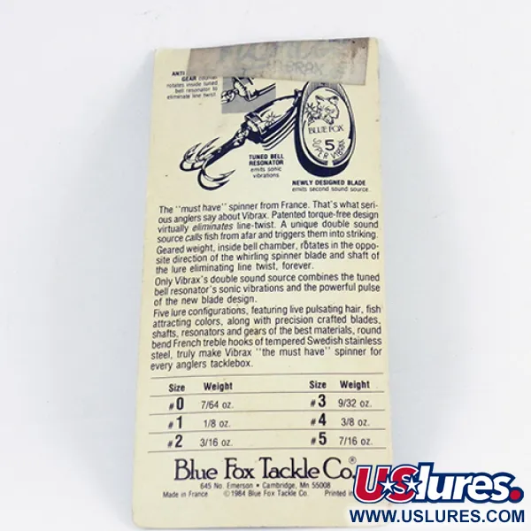 Blue Fox Super Vibrax 3 Lippa, Hopea, 8g, Anti-kiertymä, #2848