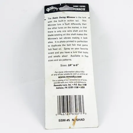 Renosky Sonic Swing Minnow Hybridilippa, Kulta, 7g, Kultalippa, #2849