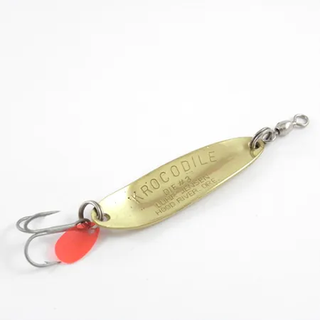 Luhr Jensen Krocodile Die #3 Lusikkauistin, Messinki/Puna, 10g, #2870
