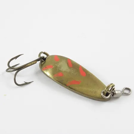 Luhr Jensen Krocodile Lusikka, Messinki, 9g, Punaiset täplät, #2899