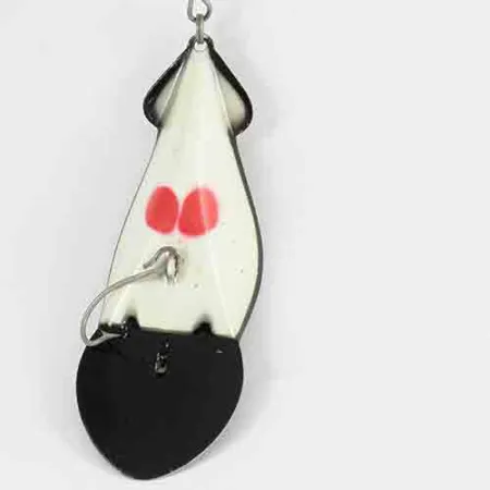 Buck Perry Spoonplug, Valkoinen/Musta, 28g, Syvännekalastus, #2914