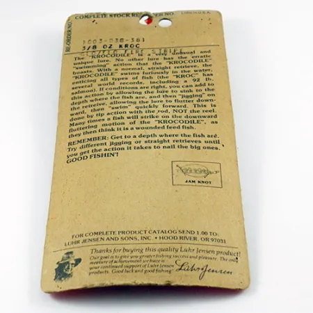 Luhr Jensen Krocodile Die #3 Lusikka, Valkoinen/Punainen, 17,7g, #2936