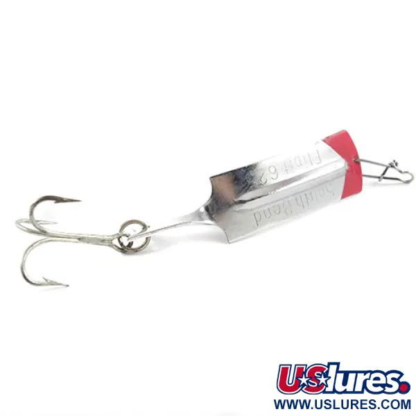 South Bend Flipit 625 Lusikkauistin, Nikkeli/Punainen, 8.5g, #2939