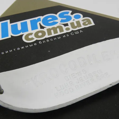 Luhr Jensen Krocodile Die #5 Lusikka, Valkoinen/Vihreä/Keltainen, 23g, #2955