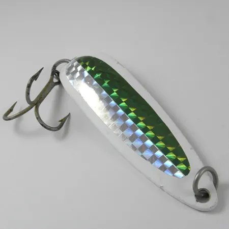 Luhr Jensen Krocodile Die #5 Lusikka, Valkoinen/Vihreä/Keltainen, 23g, #2955