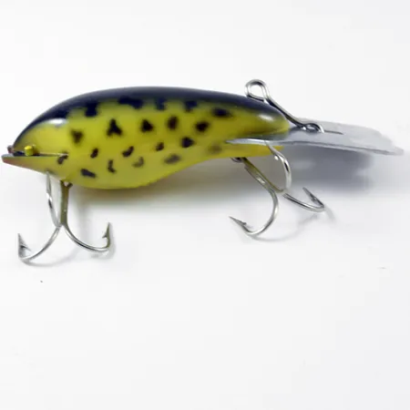 Fred Arbogast Mud Bug Vaappu, Keltainen / Musta, 14g, Metallilevy, #2985