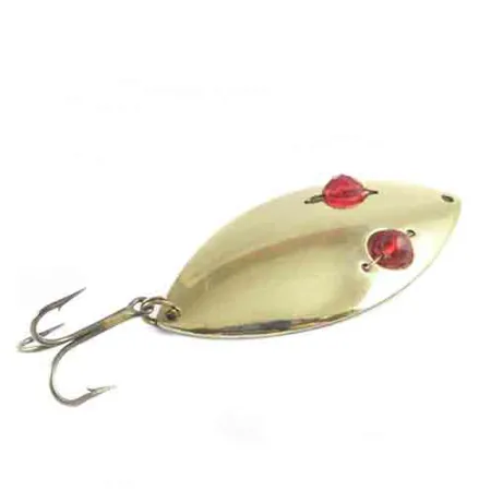 Hofschneider Red Eye Wiggler Lusikka, Messinki, 21g, Punaiset Helmet, #2994
