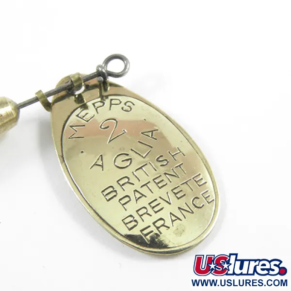 Mepps Aglia 2 lippa, messinki, 4,5g, ranskalaiset osat, #3029