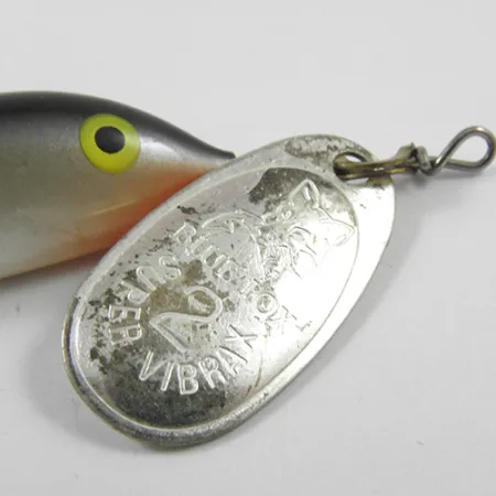 Blue Fox Vibrax Minnow Spin 2 Lippa, Hopea, 7g, Kalajäljitelmä, #3031