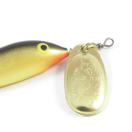 Blue Fox Vibrax Minnow Spin 2 Lippauistin, Kulta, 7g, Kullattu, #3032