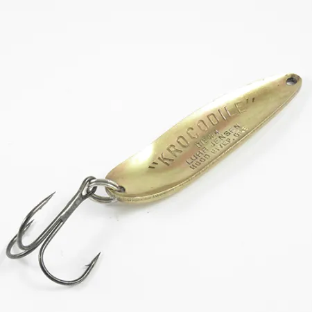 Luhr Jensen Krocodile Die #4 Lusikka, Messinki, 21g, Vintage, #3072